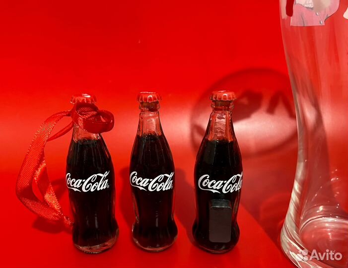 Набор 3 мини бутылочки Кока-кола Coca-Cola