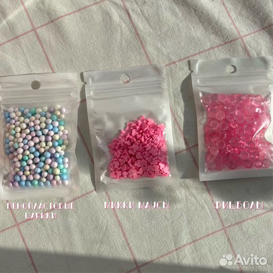 Фигурки для слаймов, поделок и дизайна ногтей