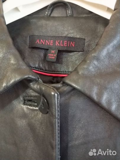 Тренч плащ натуральная кожа. Anne Klein оригинал