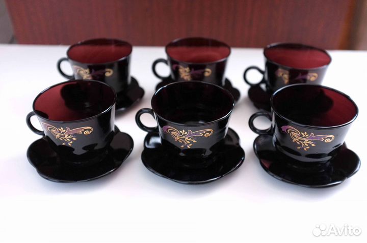 Чайный набор (цветное стекло)