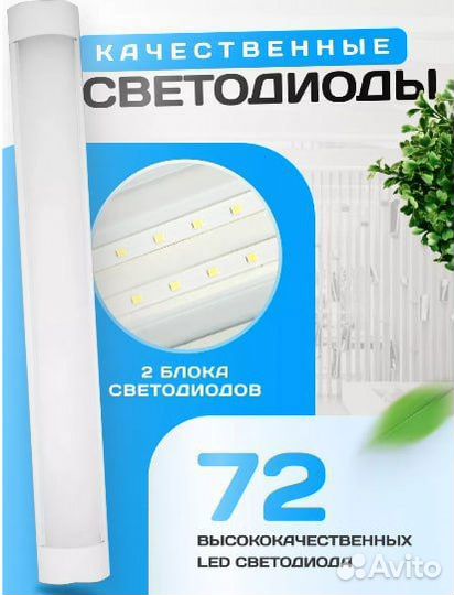 Светильник светодиодный потолочный настенный led