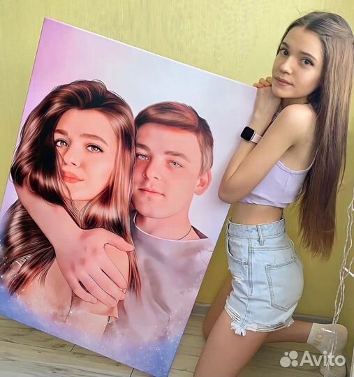 Портрет на холсте по фото