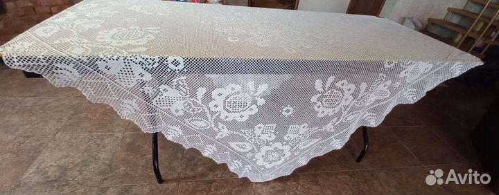 Скатерть вязаная ручная работа