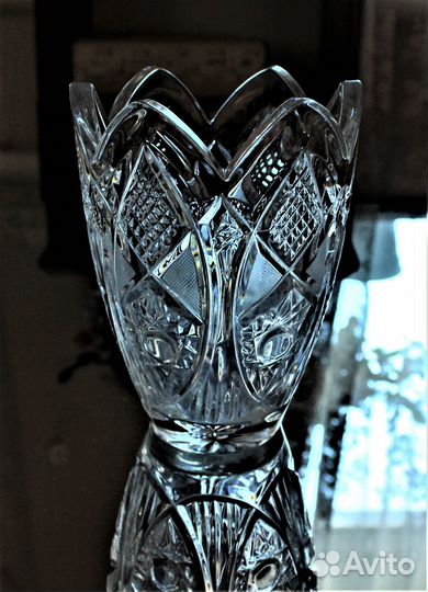 Ваза хрустальная для цветов. СССР
