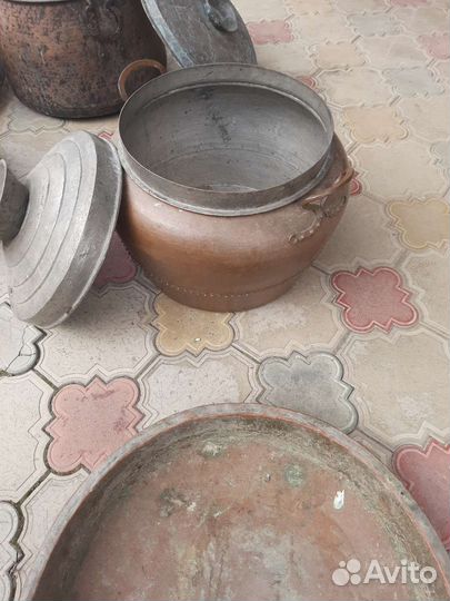 Старинная медная посуда