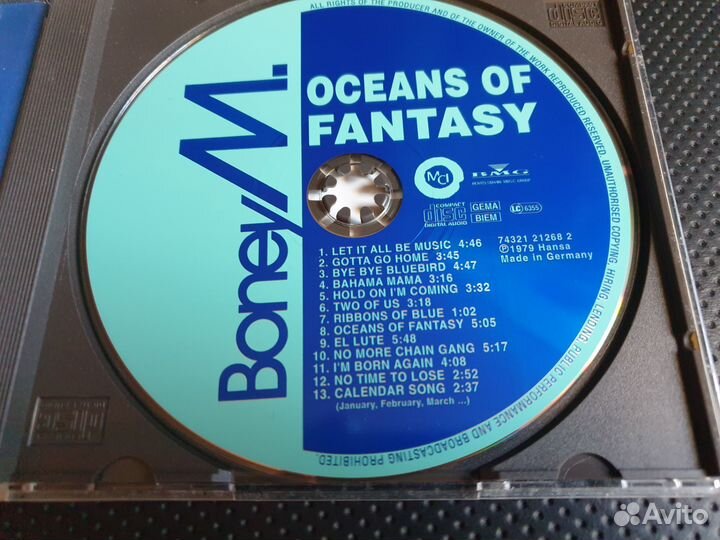 Boney M - Oceans Of Fantasy (CD, 1994, Germany)