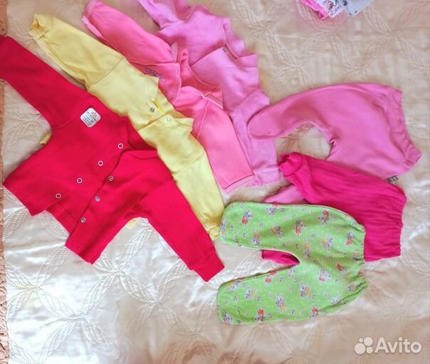 Детские вещи пакетом на девочку 56 62 74