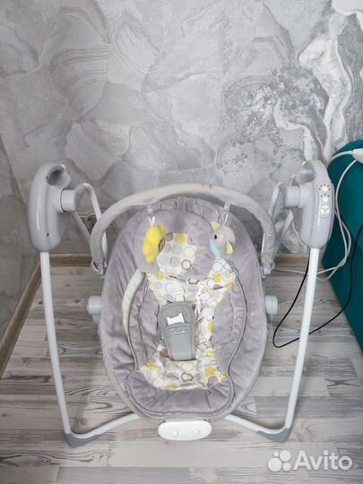 Детские электронные качели babyton