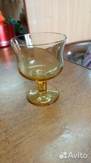 Рюмка на ножке СССР, цветное стекло