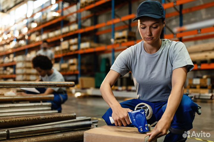 Разнорабочие на теплый склад (вахта)