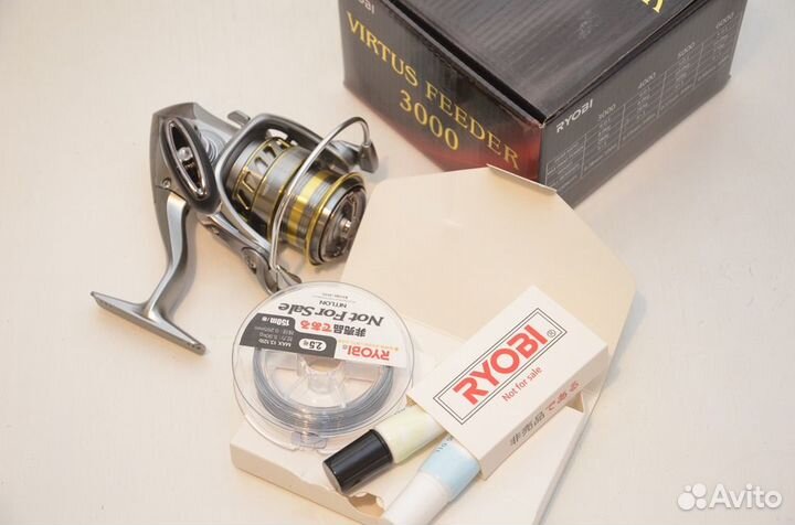 Катушка Ryobi Virtus Feeder 4000 смазка и леска