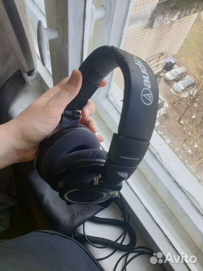 Audio technica ath m50x + 3 кабеля и чехол