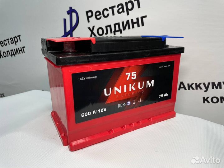 Аккумулятор Reactor 75 Ач 820 А