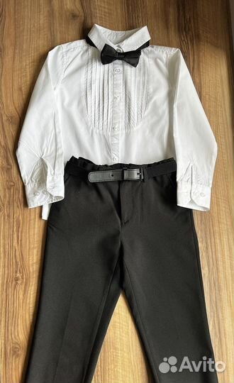 Костюм, рубашка и брюки для мальчика h&m р.122