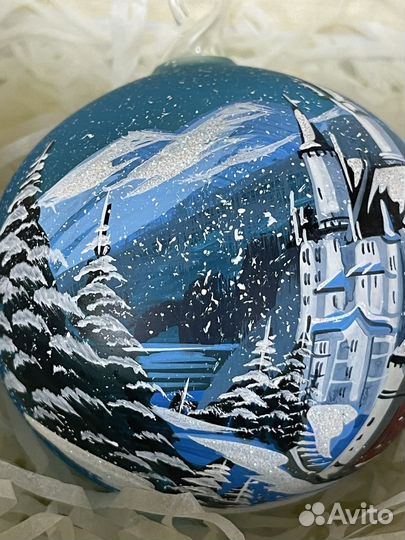 Елочные игрушки фабри Ариель шар