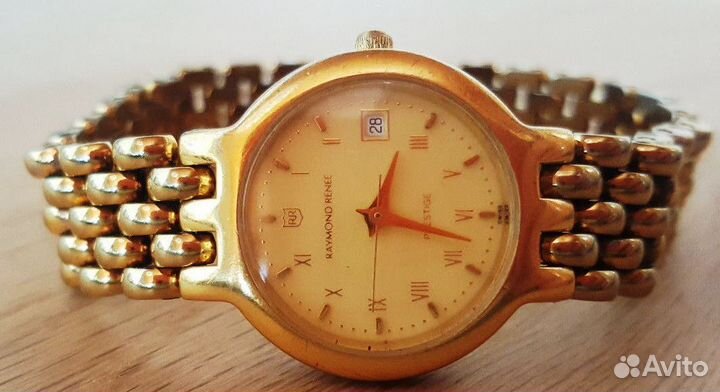 Raymond renee gold hot sale plated watches