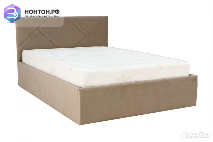 Кровать Лима светло-коричневая