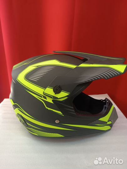 Мотошлем кроссовый новый