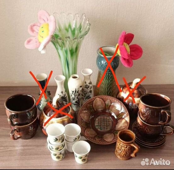 Керамика, посуда (чашки,вазы,стопки)