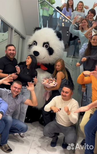 Большой Танцующий Мишка Розик Белун и Панда