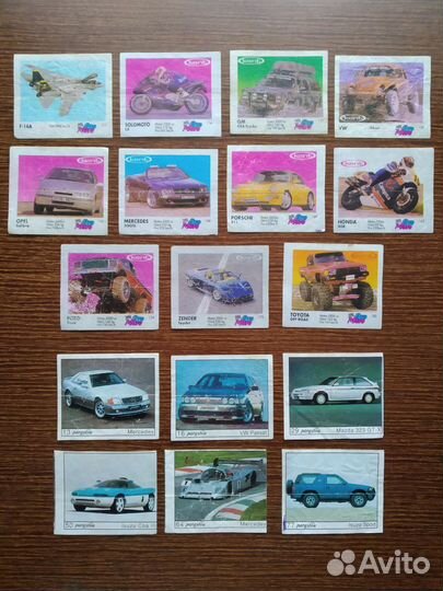 Вкладыши от жвачек. Обмен