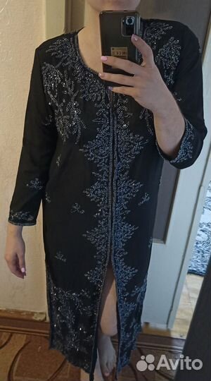 Халат женский прозрачный ручная работа