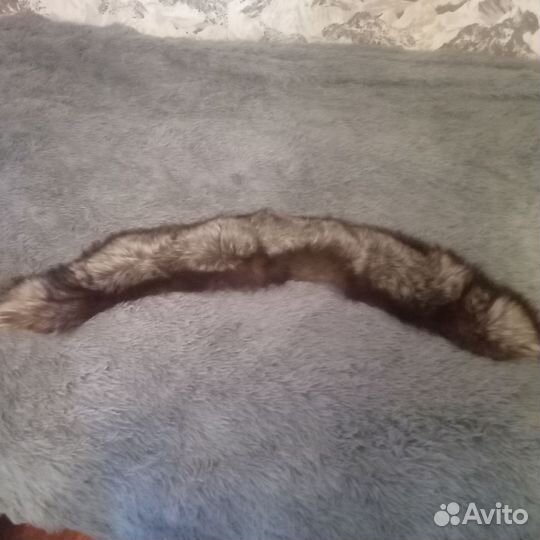 Меховой воротник чернобурка