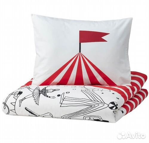 Детское постельное белье цирк икея busenkel Новое