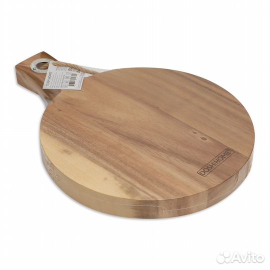 Доска разделочная draco с ручкой, круглая, 35x26x3