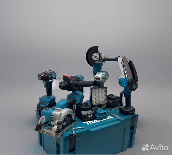 Набор 7 в 1 макита + 7 АКБ 6 а.ч. арт:144