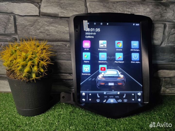 Магнитола в стиле Тесла на Шевроле Круз