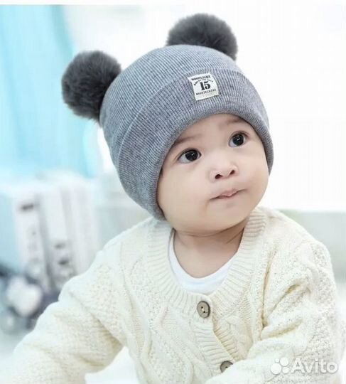 Шапочка и снуд 3-9 мес