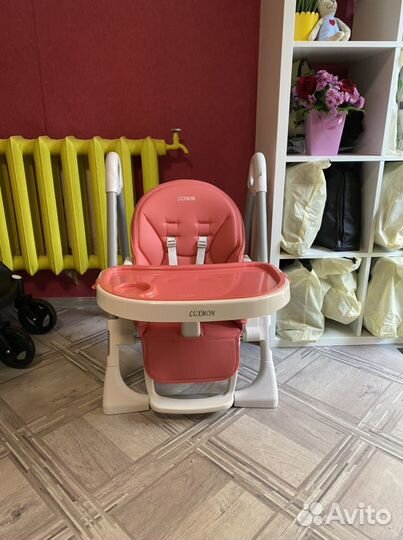 Стул для кормления Luxmom (кораловый)