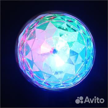 Светодиодная цветная диско-лампа E27 новая