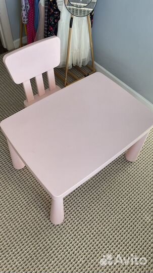 Детский стол и стул IKEA икея