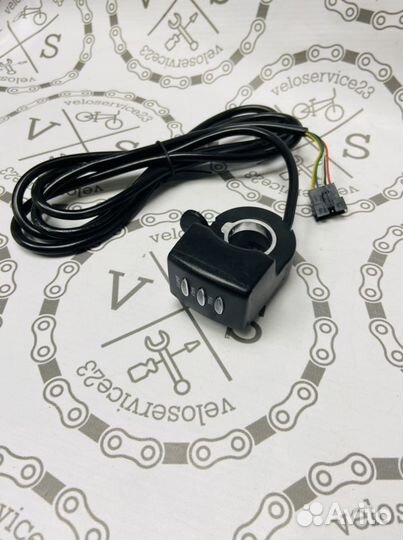 Курок газа/индикация батареи для электровелосипеда