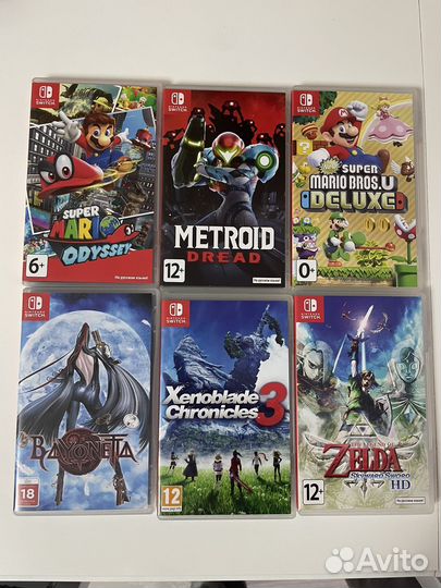 Боксы игр nintendo switch