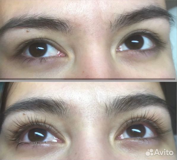 Ламинирование ресниц, перманентный макияж бровей
