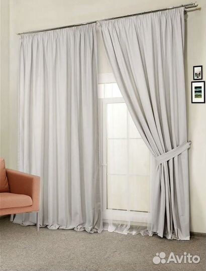Шторы для гостиной, спальни, детской 2шт