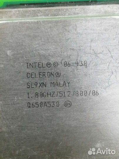 Процессор Celeron 430 1,80 ггц, 512 кб