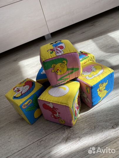 Мягкие кубики большие