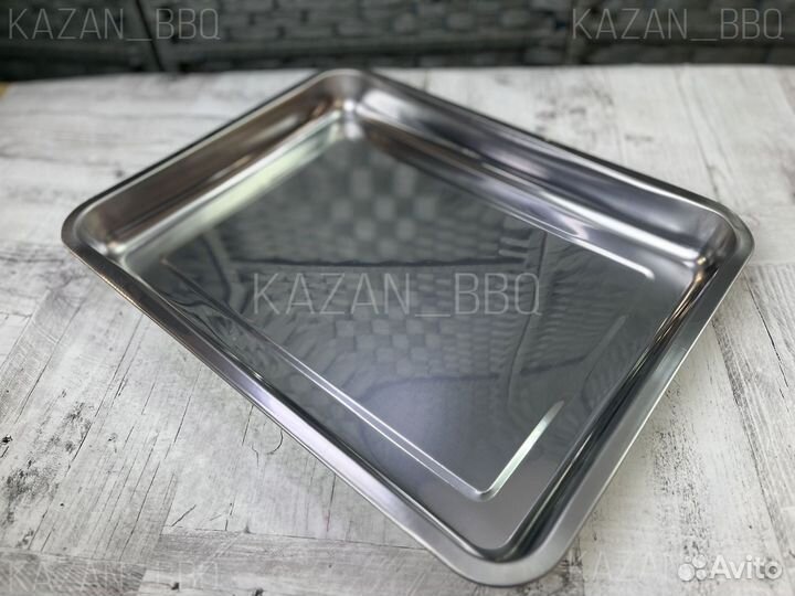 Поднос металлический глубокий