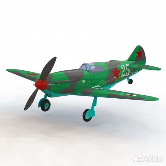 Авиамодель самолета Лагг-3 резиномотор PML-6001