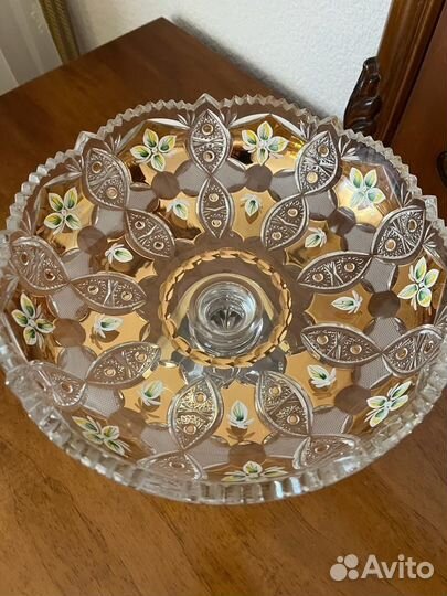 Хрустальная Ваза для фруктов на ножке