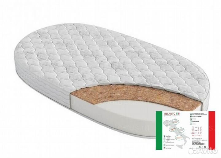 Матрасы для круглой и овальной кроваток