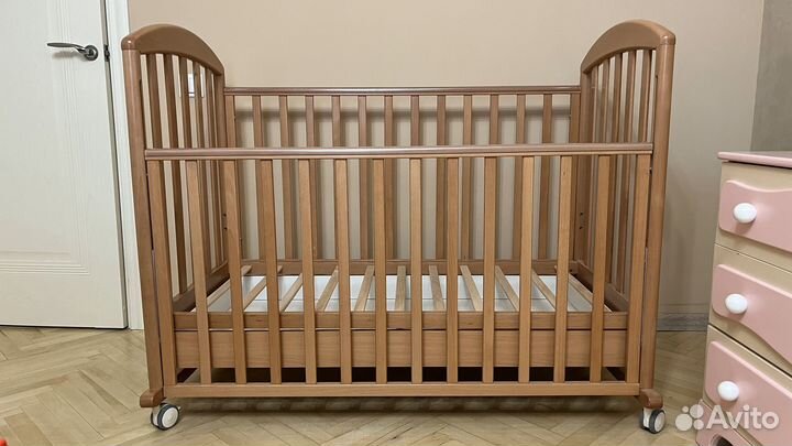 Детская кроватка Papaloni Джованни + матрас