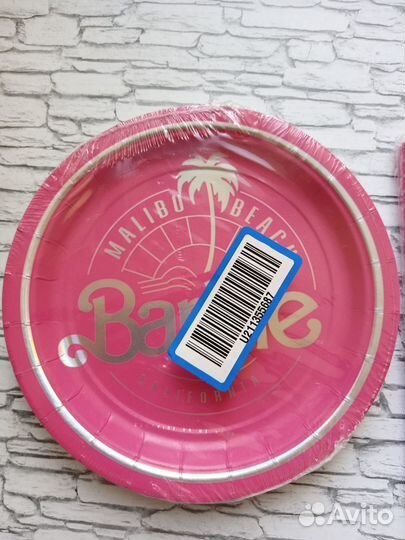 Barbie барби оригинал пикник тарелки и салфетки