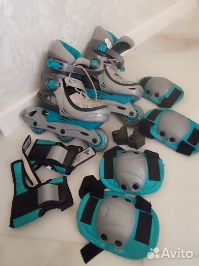 Роликовые коньки с защитой