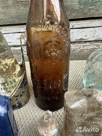 Лот старинных бутылок 19 век