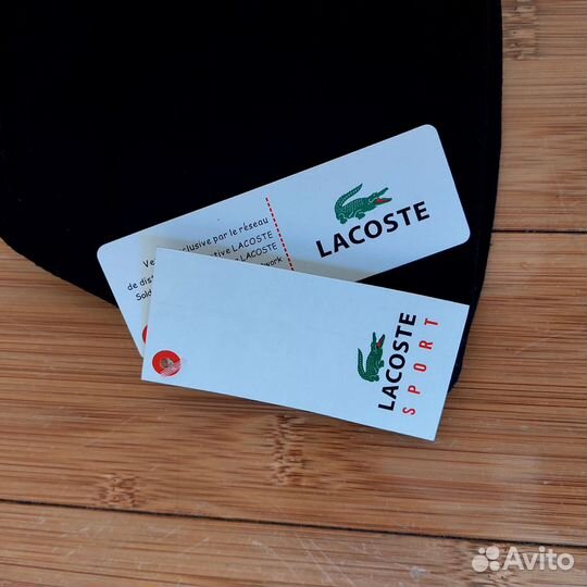 Панама Lacoste premium чёрная